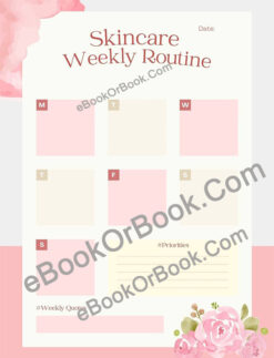 Skincare Weekly Routine Planner